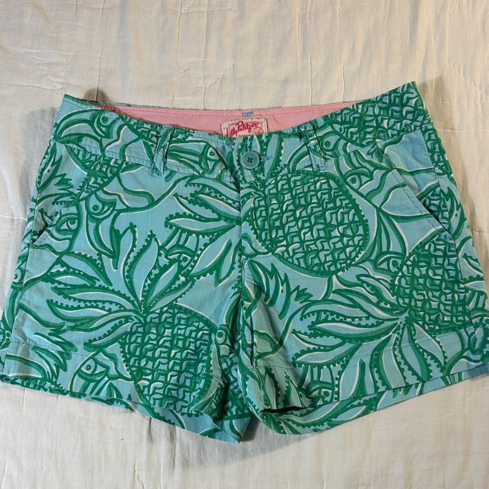 Lilly Pulitzer Callahan Shorts - Rare Toucan Tango Pineapple Tropical Print